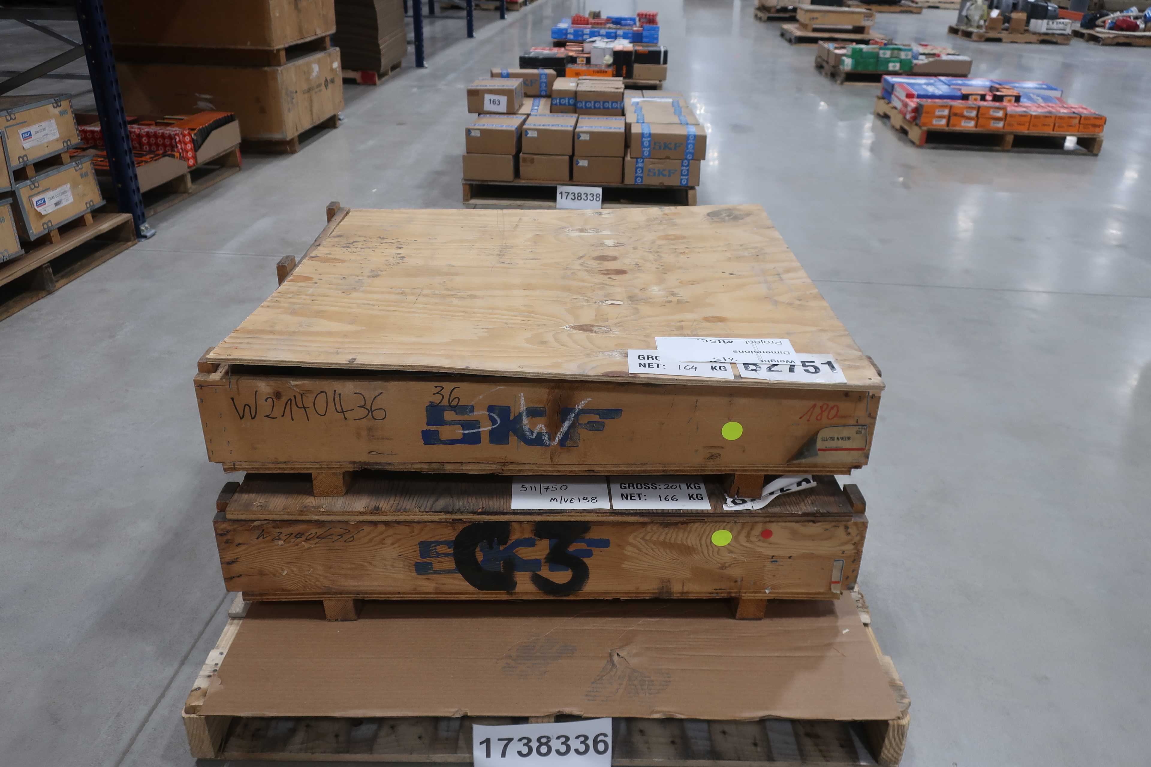 SKU 1738336 - LOT OF 2 SKF 511/750 M/VE198 - BEARINGS