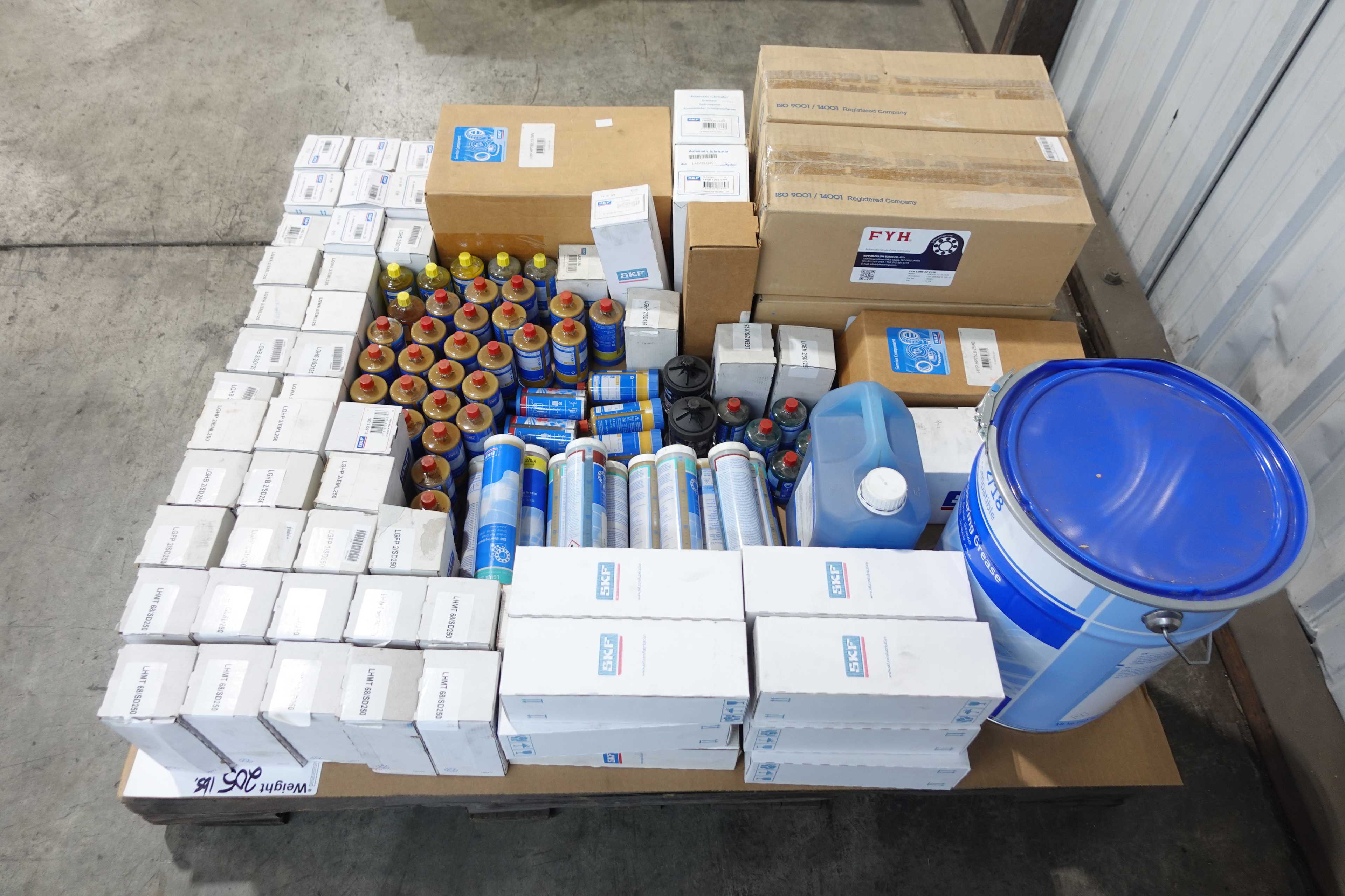 PALLET OF ASSORTED SKF GREASE AND LUBRICANTS - MISCELLANEOUS