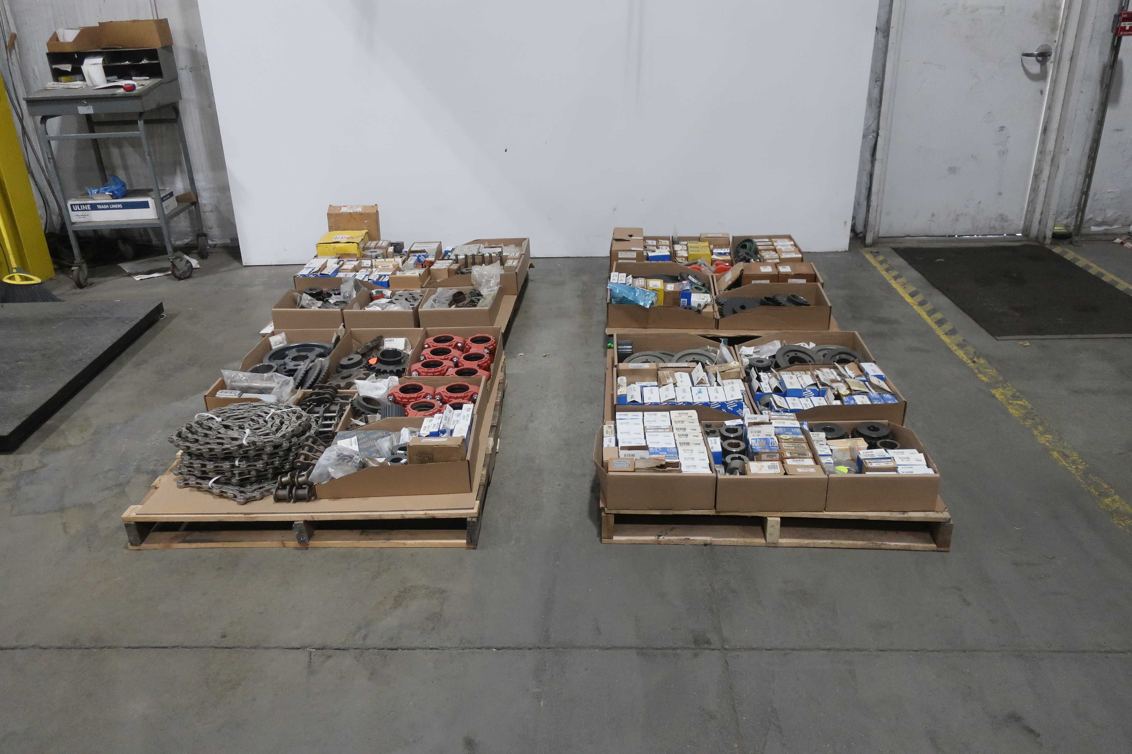 SKU 1742065 - 4 PALLETS OF ASSORTED POWER TRANSMISSION REPLACEMENT PARTS - POWER TRANSMISSION