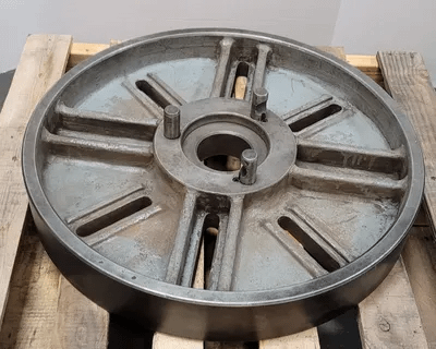 D1-8 LATHE FACE PLATE, 24" DIAMETER, 3 PINS, 3-1/2" THROUGH HOLE - MACHINE TOOLING