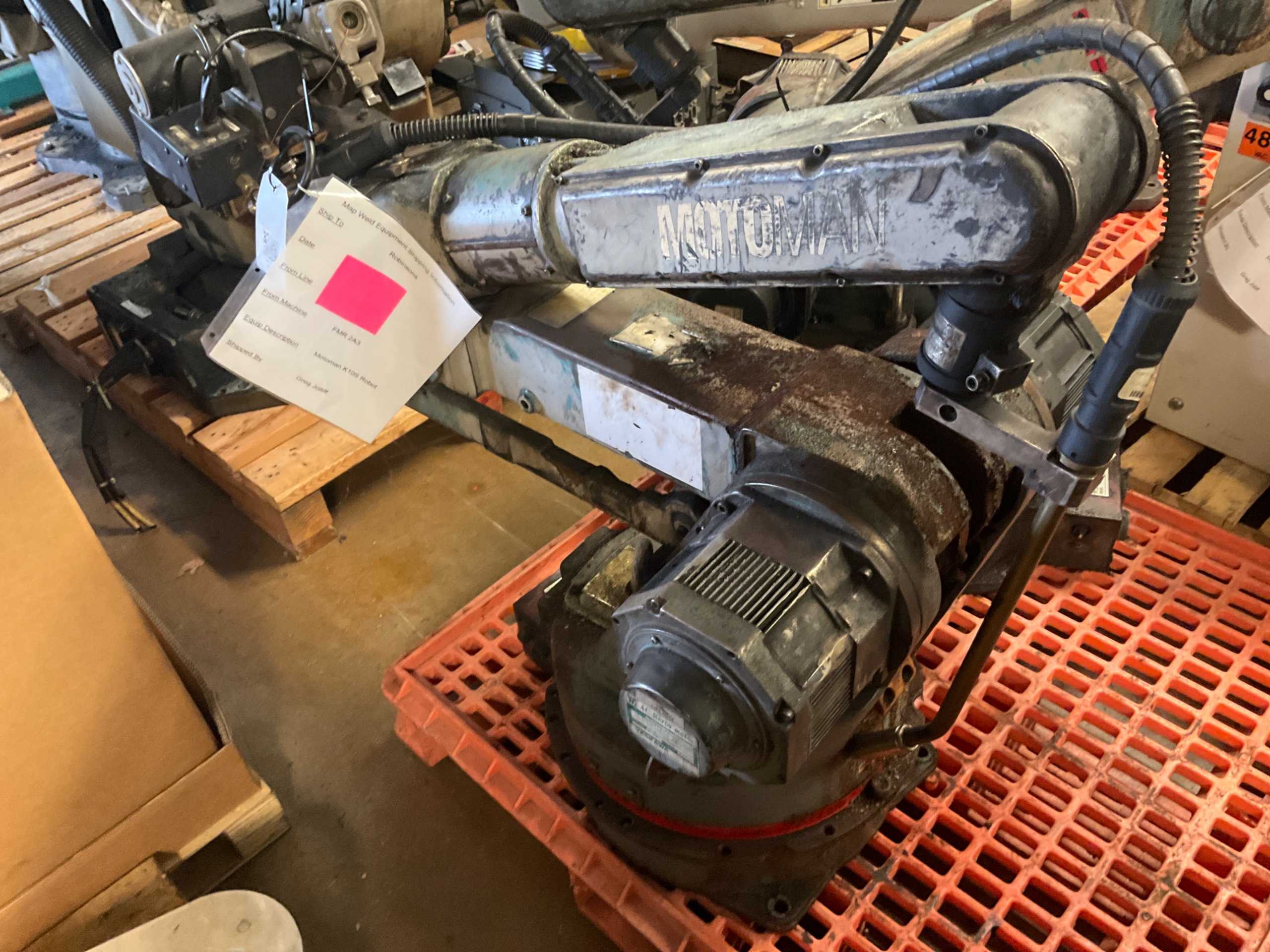 1992 YASKAWA MOTOMAN YRFL-NNA10GB ROBOT - ARTICULATED ROBOTS