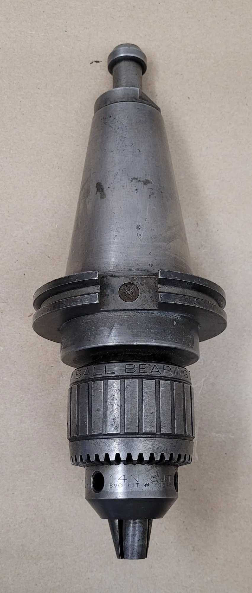 JACOBS 14N BALL BEARING SUPER CHUCK 3JT CAT 50 0-1/2 IN 0-13 MM K3 KEY - MACHINE TOOLING