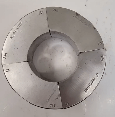 SUPERIOR CINCINNATI 2 1/4" S-STYLE EMERGENCY COLLET PAD - MACHINE TOOLING