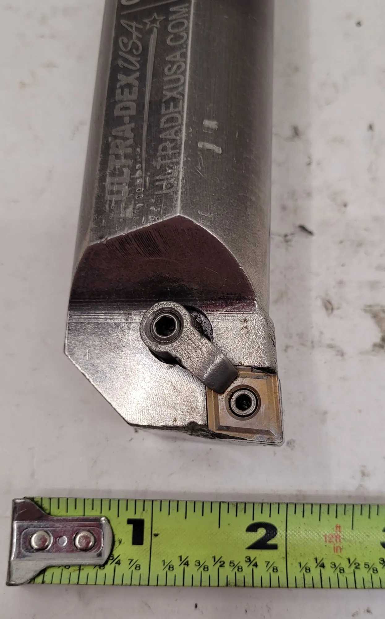 ULTRA DEX S24U MCLNR4 INDEXABLE BORING BAR, 12.000" OAL, 1.500" SHANK, RH, CNMG 432 INSERT - MACHINE TOOLING