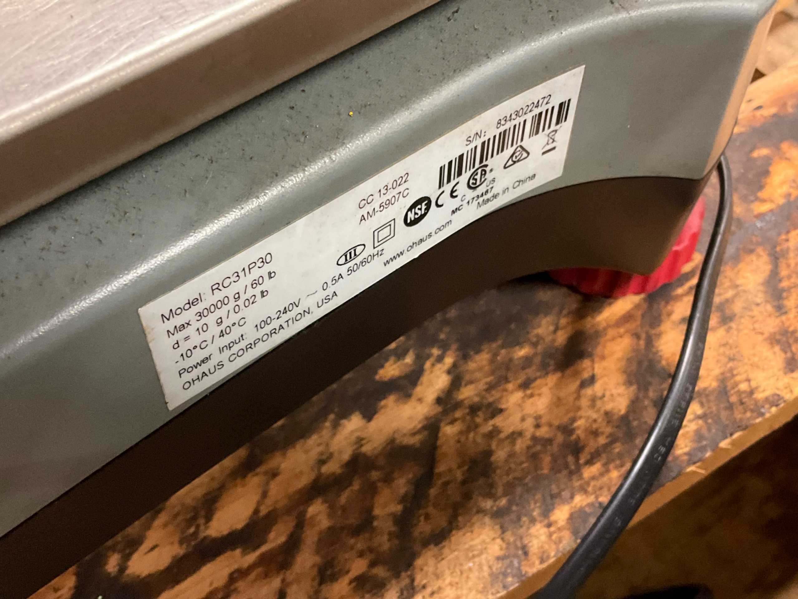 QTY 3: OHAUS RC31P30 SCALES - BENCH SCALES