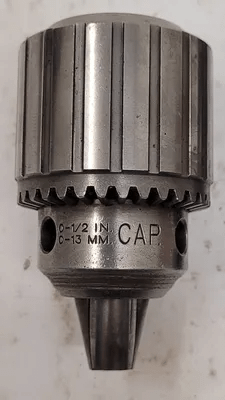 JACOBS 34-06 BALL BEARING CHUCK 6 TAPER W/ R8 HOLDER (0-1/2IN CAP) - MACHINE TOOLING