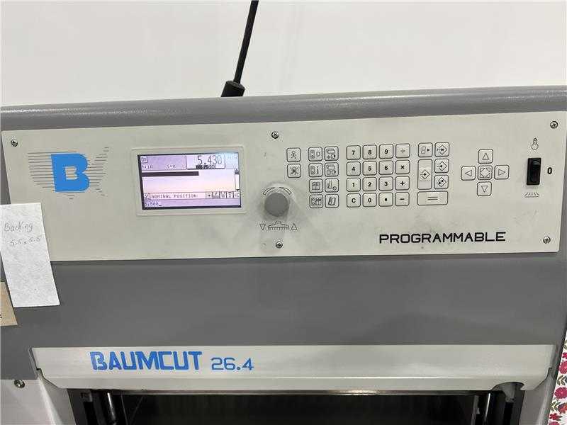 2011 ADOLF MOHR BAUMCUT 26.4 PAPER CUTTER - PULP & PAPER MACHINERY