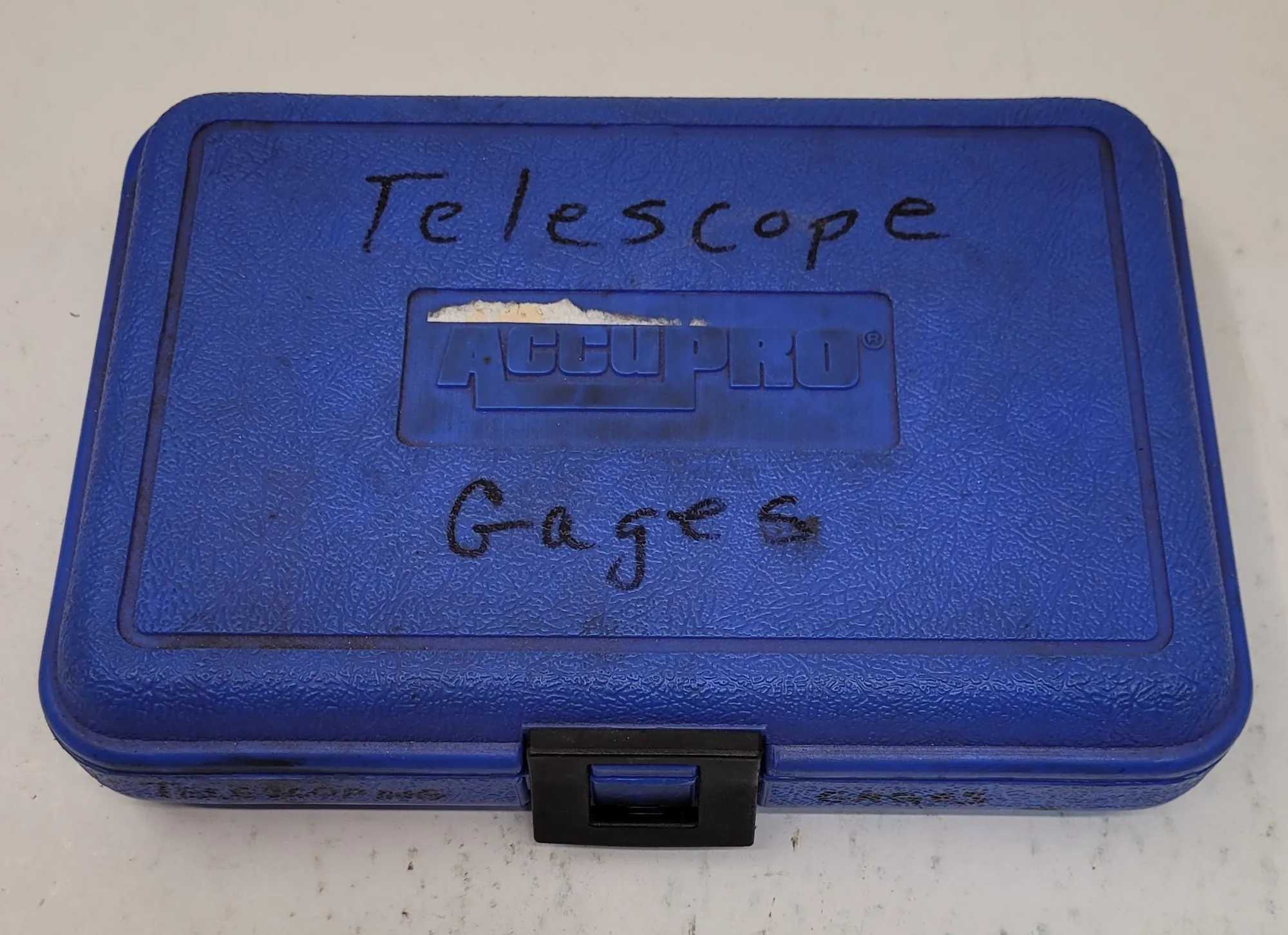 ACCUPRO TELESCOPE GAUGES SET (GAUGES A, B, D, F PRESENT - MISSING C, E) - MACHINE TOOLING