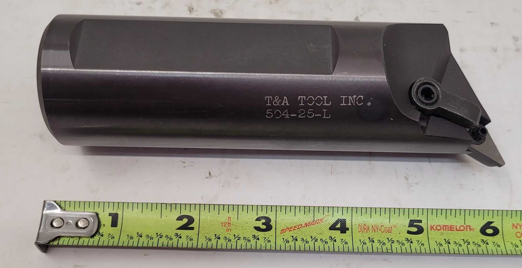 T&A TOOL 504-25-L BORING TOOL, 1.75" SHANK, 6" OAL, LEFT HAND CLAMP INSERT HOLD - MACHINE TOOLING