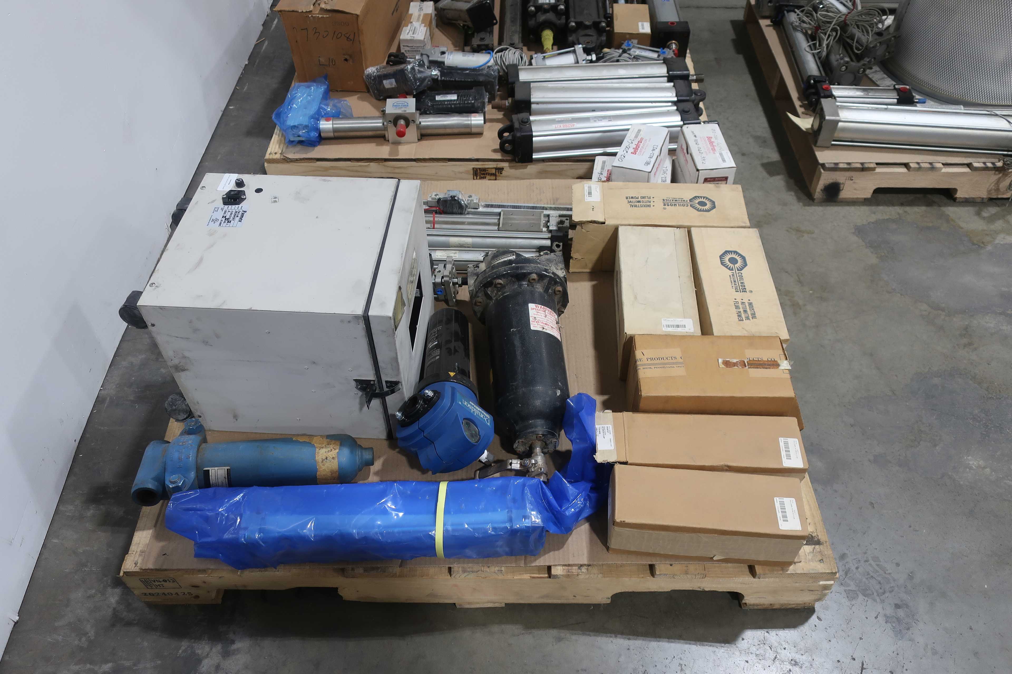 SKU 1738226 - 4 PALLETS OF ASSORTED PNEUMATIC REPLACEMENT PARTS - PNEUMATIC PARTS