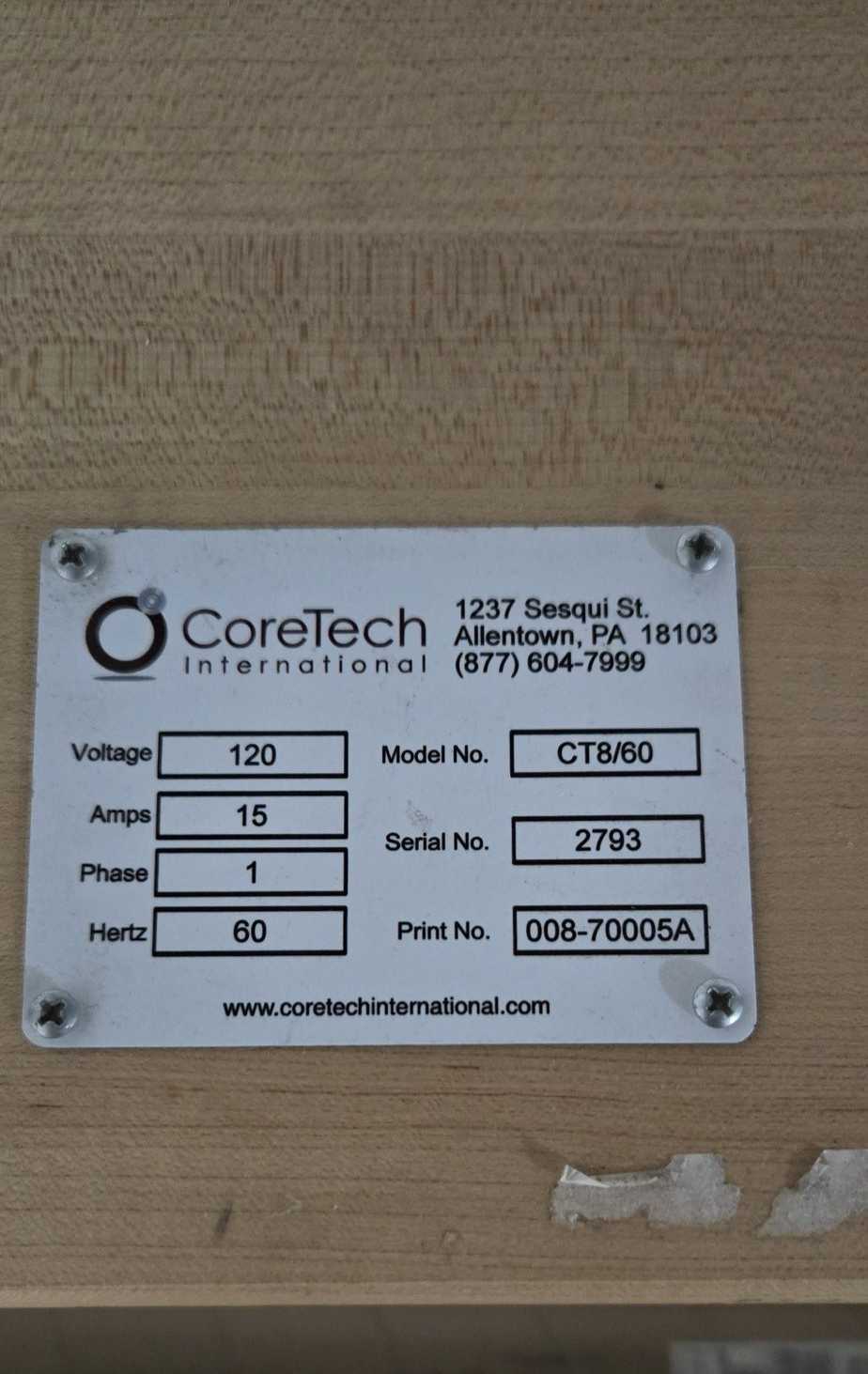 2020 CORETECH CT8/60 CORE CUTTER - SHOP EQUIPMENT