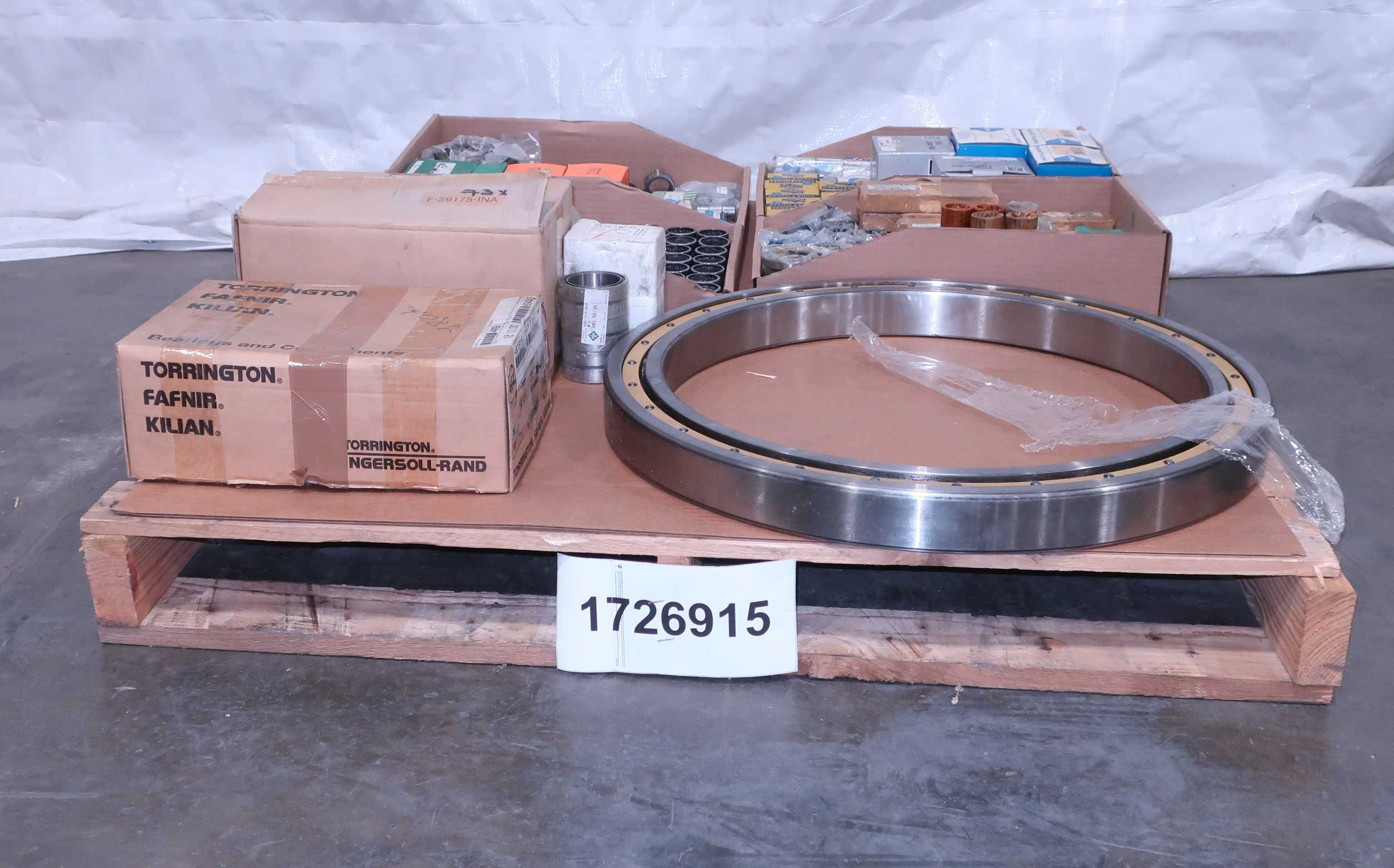 SKU 1726915 - PALLET OF ASSORTED BEARINGS, TORRINGTON, FAFNIR, KILIAN, THK, STAR, SKF, INA, IKO - BEARINGS