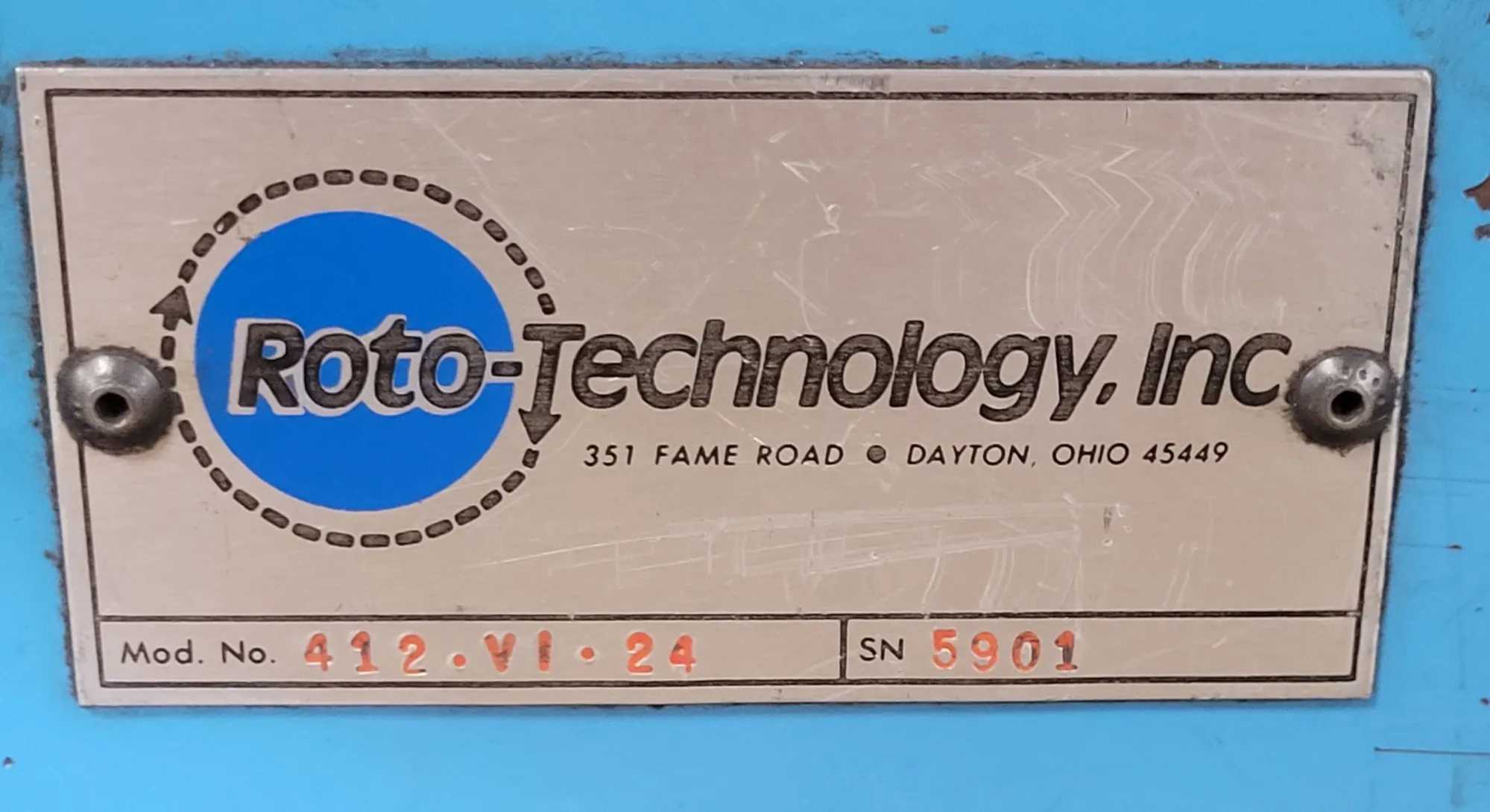 ROTO-TECHNOLOGY 412-V1-24 MAGNETIC ROTARY TABLE, 11-INCH MAGNETIC CHUCK, VARIABLE SPEED - ROTARY TABLES