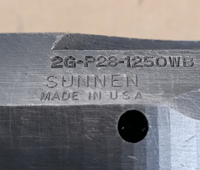 SUNNEN 2G-P28-1250 WB 2-STONE HONING MANDREL, 12.5" OAL, 1.230-1.375" DIA RANGE - MACHINE TOOLING