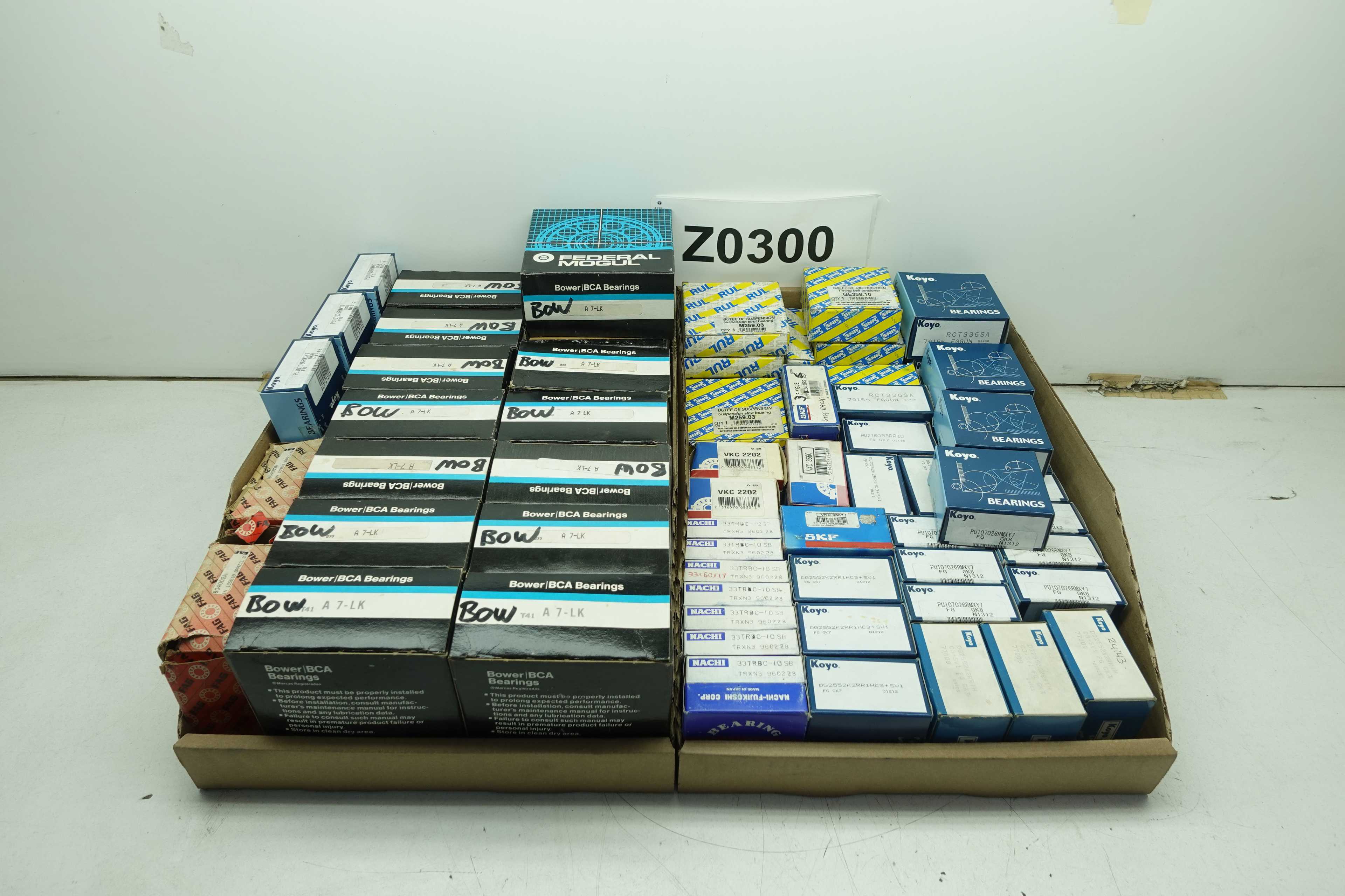 PALLET OF AUTOMOTIVE BEARINGS, TENSIONERS, AND WHEEL BEARING REPAIR KITS - MECHANICAL PARTS
